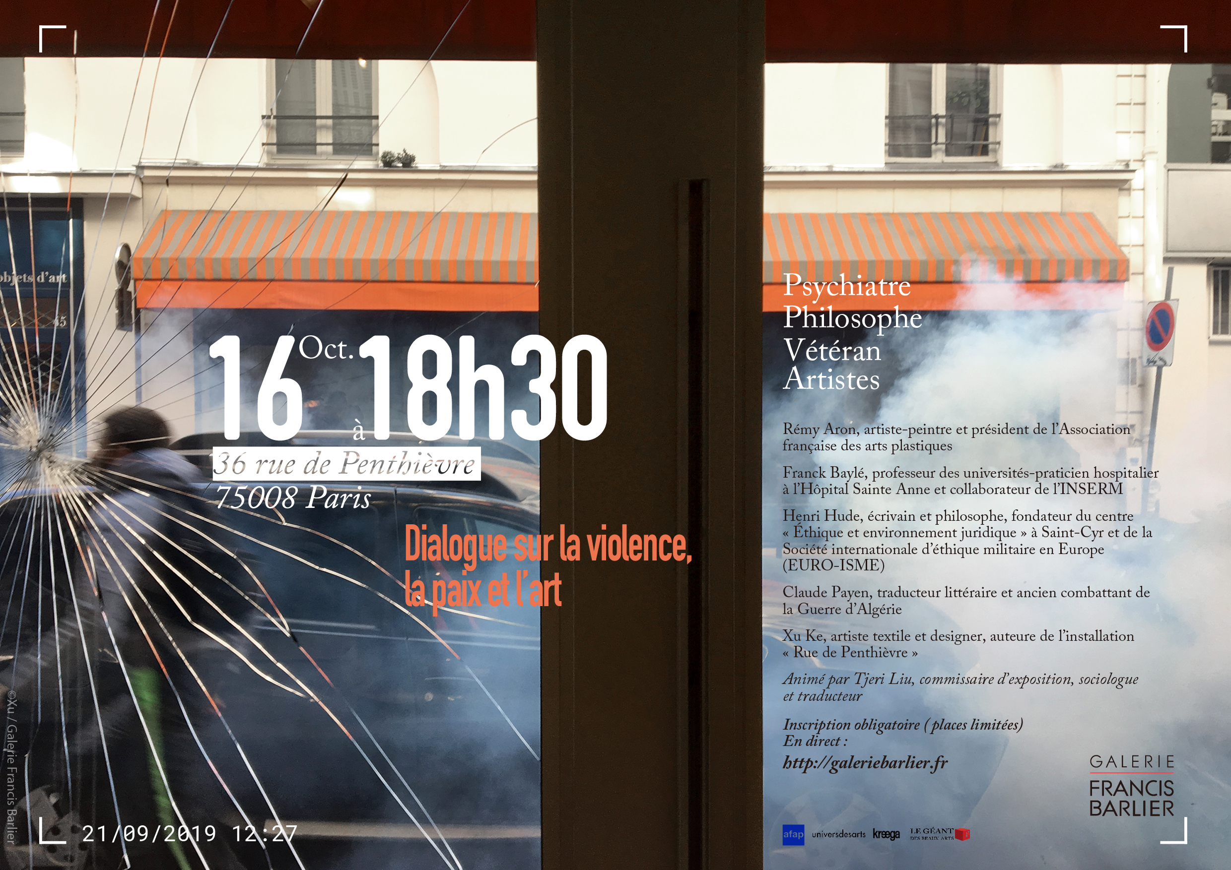 Dialogue on Violence, Peace and Art (in French)